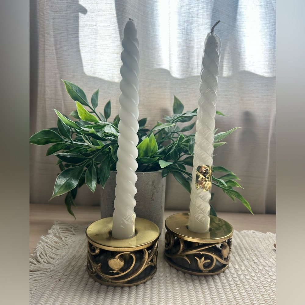 Vintage Brass Candle Holder